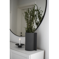 Tveta donkergrijze kandelaar keramiek Storefactory